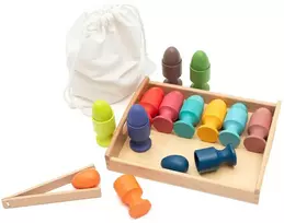 Medinis kiaušinių galvosūkis Montessori Baby Mix