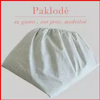 Paklodė su guma 100/140/160/180x200+30cm. - 140x200+30cm.