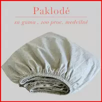 Paklodė su guma 100/140/160/180/200x200+20cm. - 140x200+20cm.