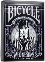 Bicycle Wednesday Addams kortos – kolekcinės, pokeriui ir magams