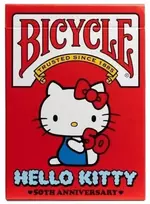 Kortų Žaidimas - Bicycle Hello Kitty 52 Kortos, 3 Džokeriai, Oro Pagalvės Apdaila