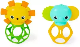 Bright Stars Bright Starts – OBALL – Character Oball Teether 2pk – (BS-16762)
