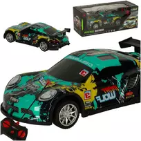 Ikonka RC sportinis automobilis mėlynos ir žalios spalvos