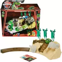 Rinkinys Bakugan Training Set + Figūrėlė Titanium Trox Dino Clan žalia Gra strategiczna