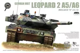 Border Model Leopard 2A5/A6 vokiečių tankas 1/72 plastikinis rinkinys TK-7201