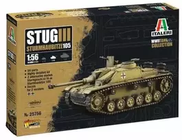 Italeri StuG III Sturmhaubitze 105 1/56 mastelis plastikinis modelis