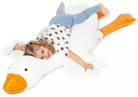 Didelė pliušinė žąsis 190cm Balta