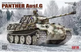 RFM Rye Field Panther G tanko modelis 1/35 su naktiniais taikikliais