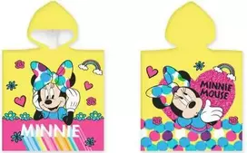 Disney Minnie geltonas paplūdimio rankšluostis pončas 50x100 cm