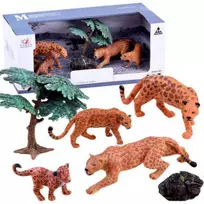 Figūrėlių rinkinys "Safari leopardai"