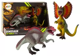 Dinozaurų Spinosauro ir Dilophosauro figūrėlių rinkinys, 2 vnt