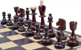 Provechess Šachmatai ir šaškės (Big) 500x250x60mm, karalius 100mm