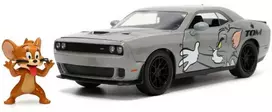 Automobilio modelis Tom and Jerry Dodge Challenger Hellcat + figūrėlė Jerry 1/24 JADA, 20 cm