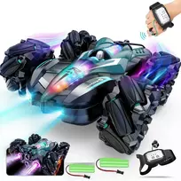 R MAX RC automobilis, valdomas nuotolinio valdymo pultu ir rankų gestais su automatiškai paleidžiamais dūmais, garais