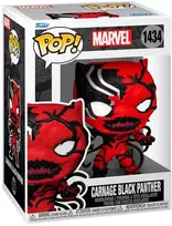 FUNKO POP! Vinilinė figūrėlė: Marvel - Carnage Black Panther, 10 cm