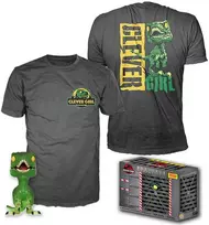 Funko Set figure POP & Tee Jurassic Park Velociraptor Exclusive S