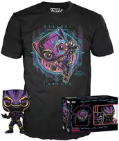 Funko Set figure POP & Tee Marvel Wakanda Forever Juodas Panther Exclusive