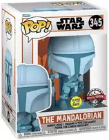 FUNKO POP! Vinilinė figūrėlė: Žvaigždžių karai – The Mandalorian, 9.5 cm (figūrėlė šviečia tamsoje)