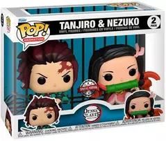 FUNKO POP! Vinilinė figūrėlė: Demon Slayer - Tanjiro & Nezuko, 10 cm