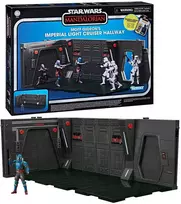 Hasbro Star Wars Playset Moff Gideons Imperial Light Cruiser Hallway + Mandalorian Privateer figure 9,5cm