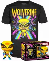 Funko Set figure POP & Tee Marvel Wolverine Juodas Light