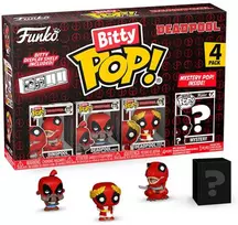 FUNKO Bitty POP! Figūrėlių rinkinys: Deadpool, ~3 cm (4 vnt.)