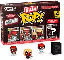FUNKO Bitty POP! Figūrėlių rinkinys: Deadpool, ~3 cm (4 vnt.)