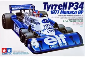 Tamiya Tyrrell P34 F1 1977 Monaco GP 1/20 plastikinis surenkamas modelis