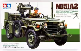 Tamiya M151A2 su TOW (M220) raketų paleidėju, 1/35 plastikinis rinkinys