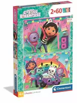 Clementoni Dėlionė 2x60 vnt. - Gabbys Dollhouse