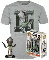 Funko Set figure POP & Tee Star Wars IG-11 With the Child Exclusive M