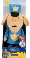 Jakks Pacific „Dream Works Dog Man“ interaktyvus pliušinis žaislas su cyptelinčiu šunimi policininku 26 cm