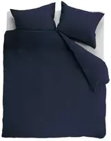 Ambiante Patalynės komplektas Cotton Uni Dark Mėlyna Pagalvės matmenys - 50x70 cm, Antklodės matmenys - 200x220 cm