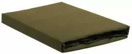 Ambiante Cotton Uni HL Olive Žalias paklodė su guma Čiužinio dydis - 140x200 cm