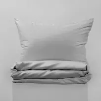 Fejos Namai PREMIUM satino patalynės komplektas FOG Pilkas Pagalvės matmenys - 50x70 cm, Antklodės matmenys - 140x200 cm