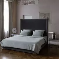 Fejos Namai KING ASH Žalias Satino patalynės komplektas Pagalvės matmenys - 50x70 cm, Antklodės matmenys - 200x200 cm
