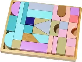 Medinės kaladėlės 29 vnt. Ecotoys