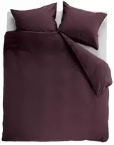 Ambiante Patalynės komplektas Cotton Uni Dark Raudona Pagalvės matmenys - 50x70 cm, Antklodės matmenys - 140x200 cm