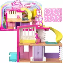 Mattel Mini BarbieLand lėlių namelis + lėlė ir augintinis + aksesuarai ZA6039 A