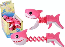 Lean Toys Edukacinis žaislas Ryklys, rožinis