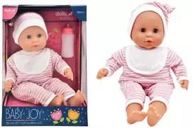 WORLD Lėlių pasaulis LĖLIŲ PASAULIS BABY JOY LĖLĖ 38 CM - DRYŽIAI DRABUŽIAI