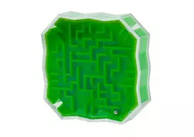 Lean Toys Loginis žaidimas “Labirintas su kamuoliuku” Žalias