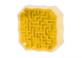 Lean Toys Loginis žaidimas „Labirintas su geltonu kamuoliuku“