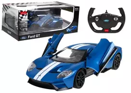 Rastar Nuotoliniu būdu valdomas Ford GT modelis 1:14 su atidaromomis durimis, mėlynas