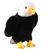 Lean Toys Pliušinis erelis 25 cm, juodai baltas