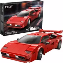 CaDA Building Blocks nuotoliniu būdu valdomas automobilis sportinis automobilis 21,1 cm 1:20 Raudona Shadow 328 dalys RC Dual Mode C51085W