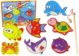 Lean Toys Medinis žvejybos rinkinys