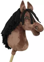 Super Hobby Horse Medinis žirgas su kotu – rudas, Premium