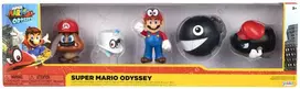 Jakks Pacific Super Mario Odyssey figūrėlių rinkinys 5 vnt. 6 cm Mario Bros | Nauja