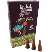 Hari Darshan Atbulinio smilkymo kūginiai smilkalai Baltas Sage Palo Santo, Tribal Soul, 15g